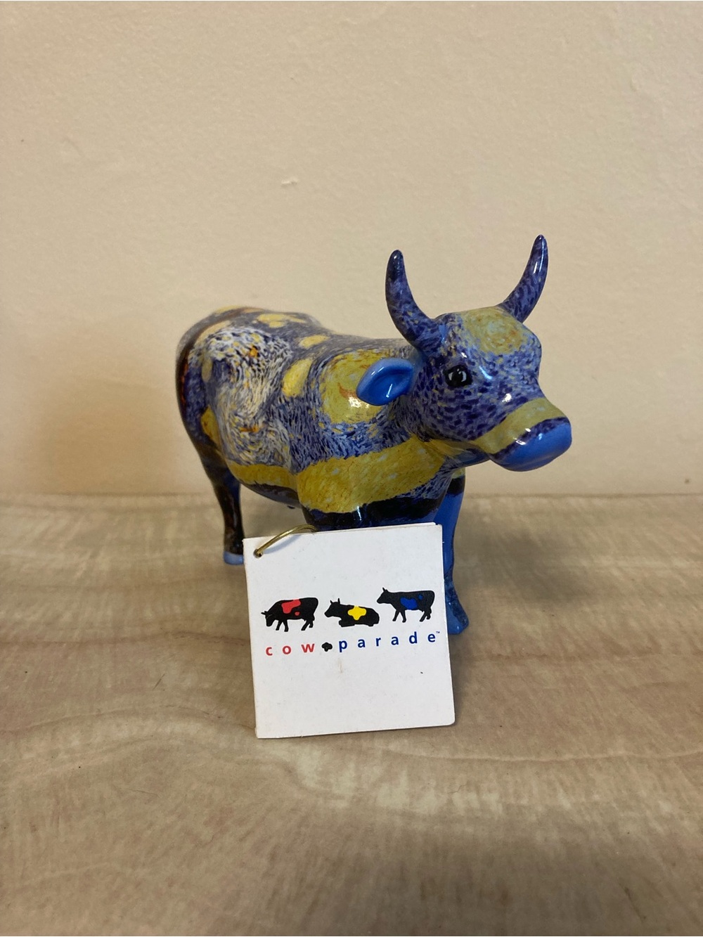 Starry Starry Cow , CowParade Ceramic Cow Sculpture